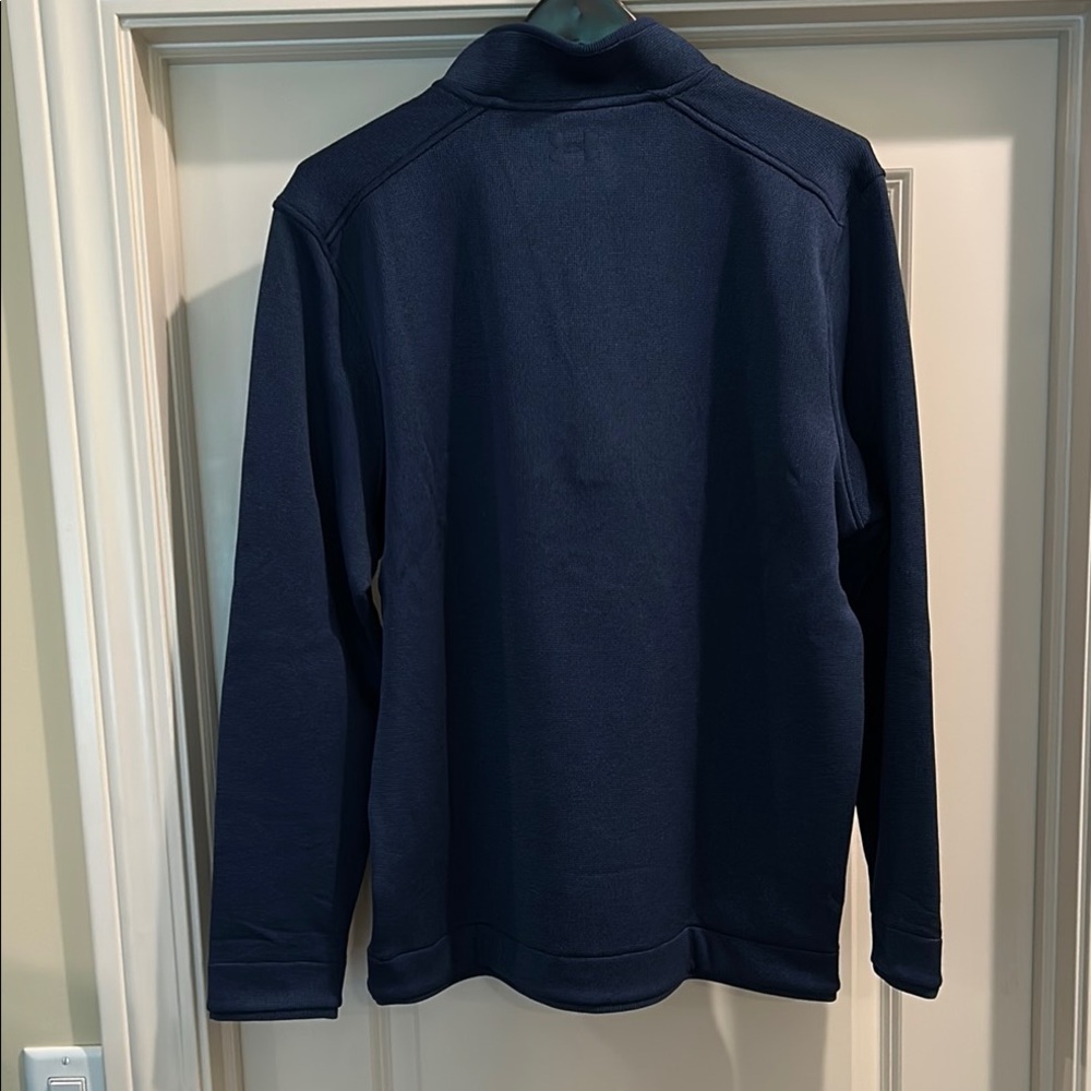 Under Armour Blue Zip Up Sweater Athletic Fleece - Picture 3 of 4